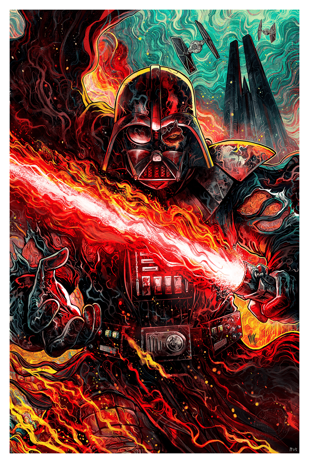 Darth Vader: Dark Lord's Fury Star Wars (Art Print)