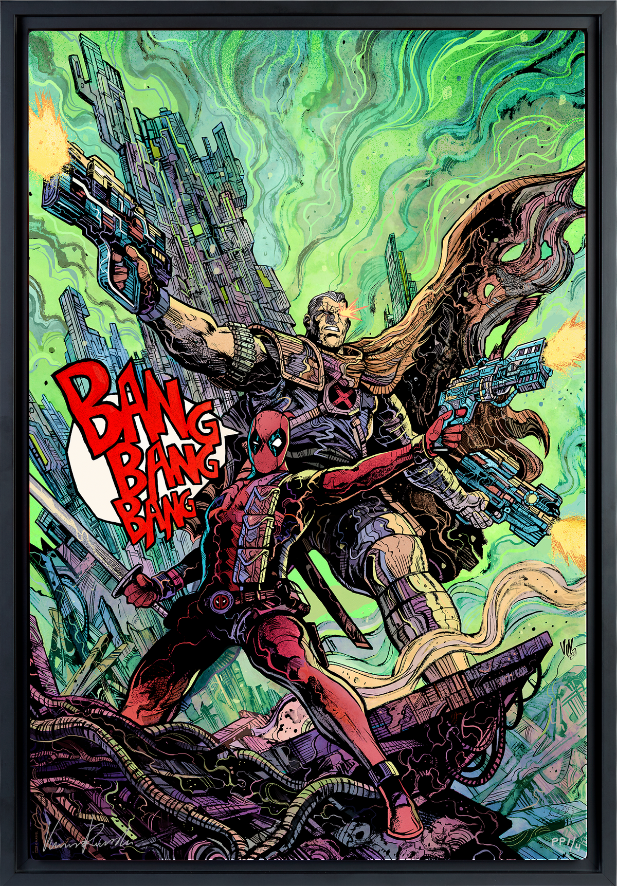 Deadpool & Cable Marvel Cable Deadpool (Art Print)
