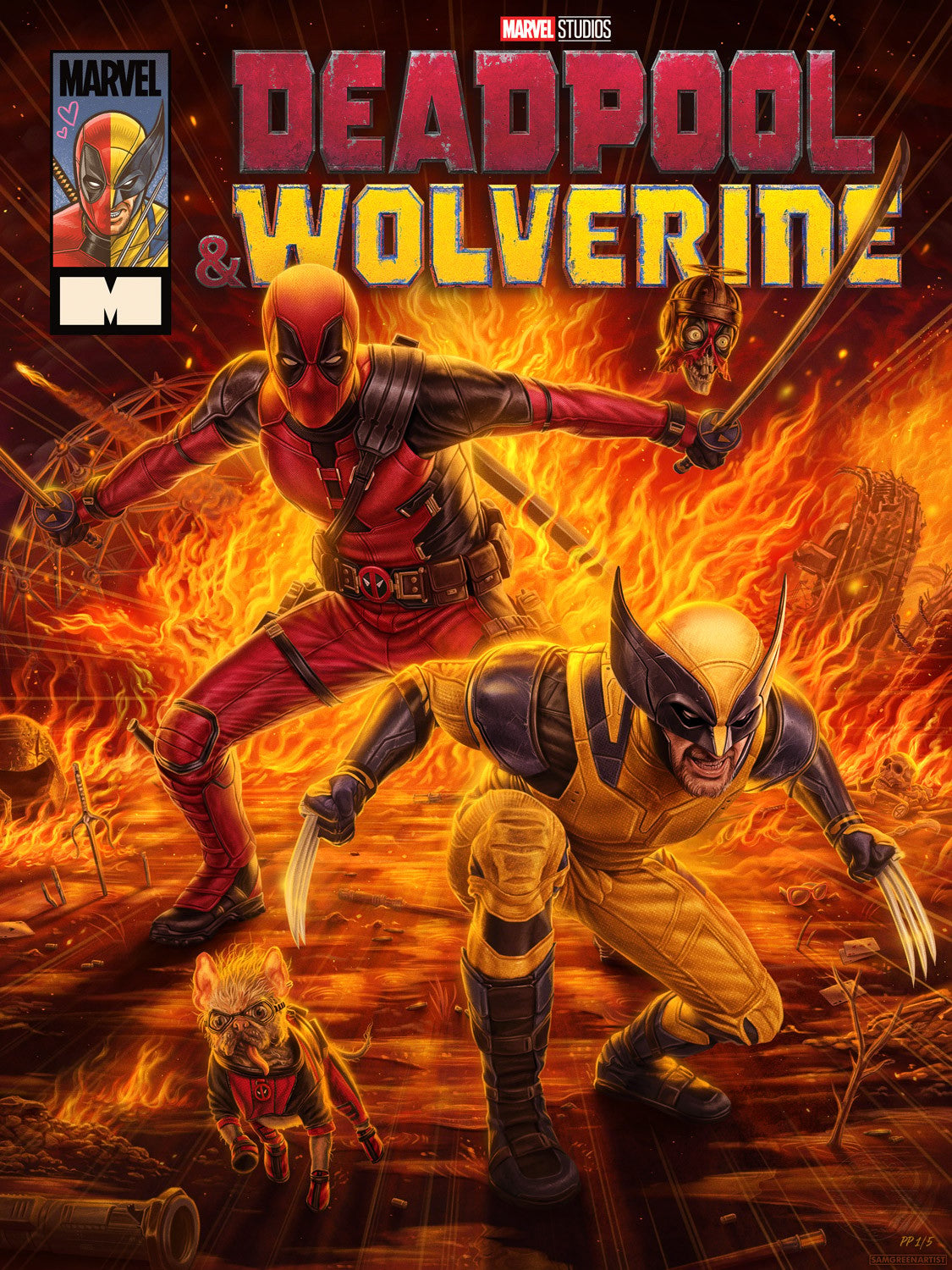 Deadpool & Wolverine Marvel (Movie Poster)