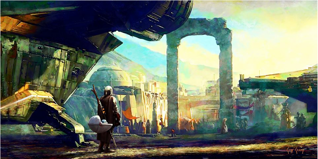 Delivery Star Wars The Mandalorian (Art Print)