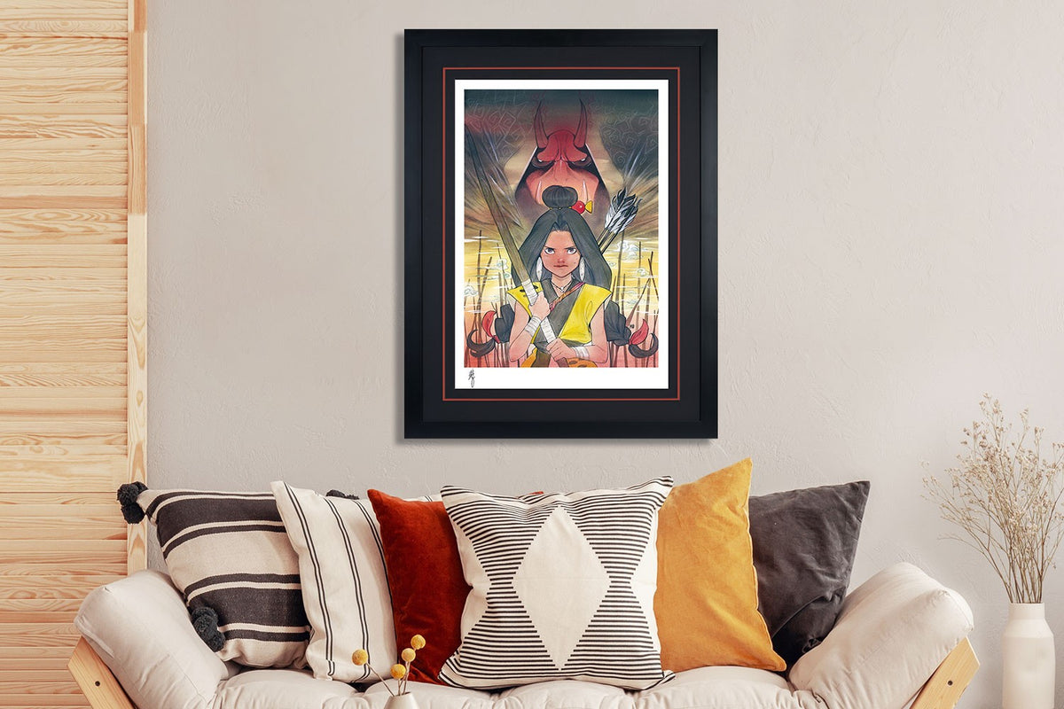Demon Days: Moonstar & Red Hulk Marvel (Art Print)