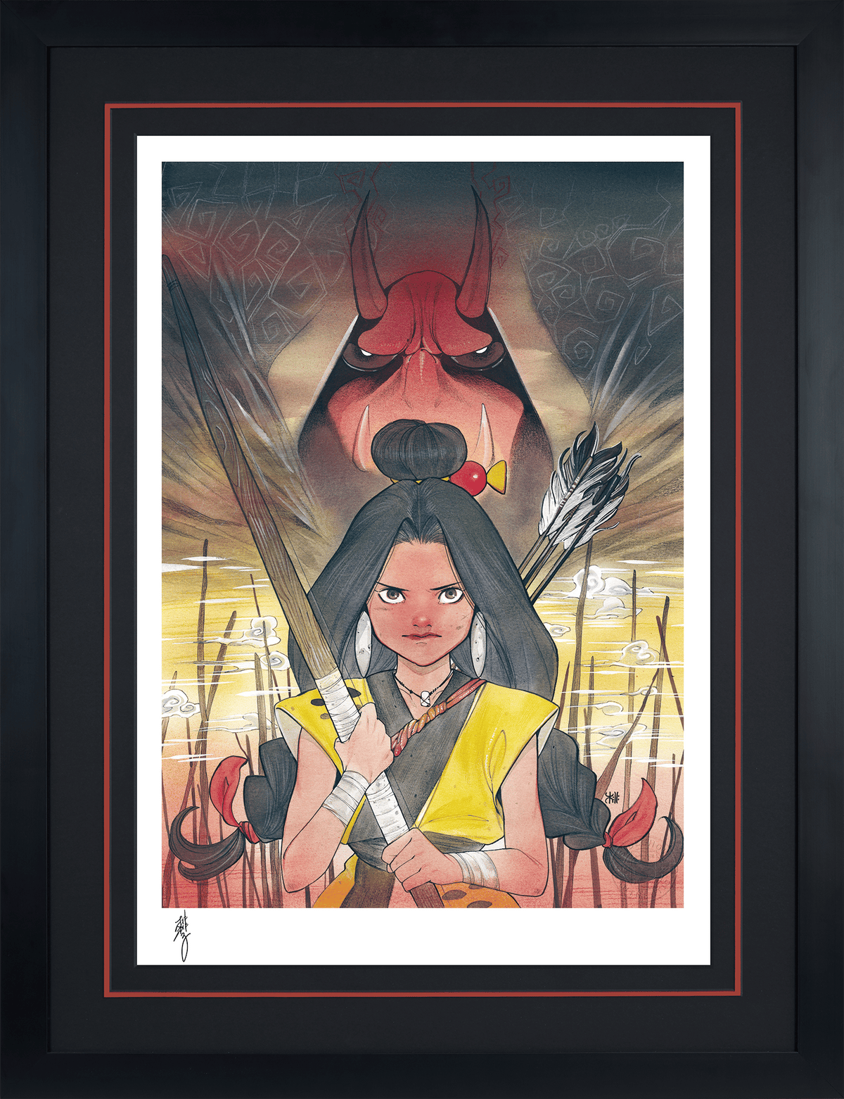 Demon Days: Moonstar & Red Hulk Marvel (Art Print)