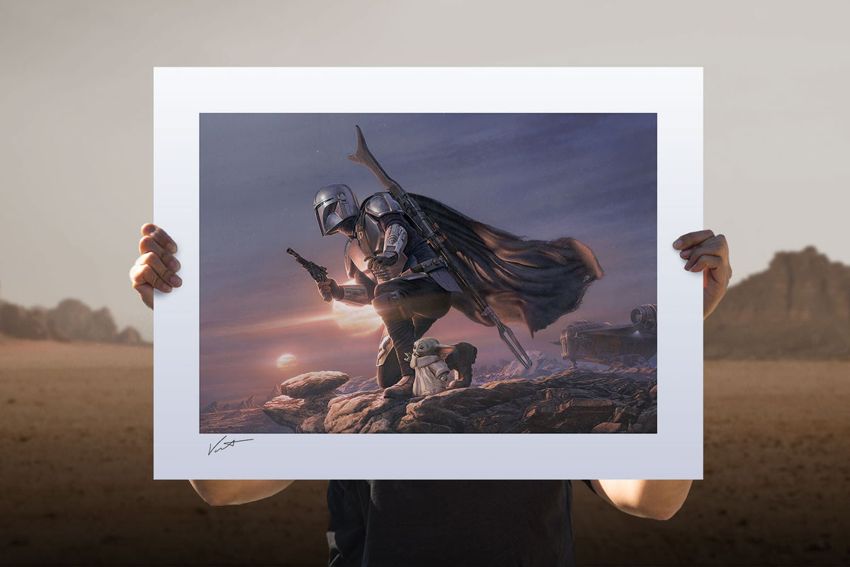 Din Djarin & Grogu: A Clan of Two Star Wars The Mandalorian Grogu (Art Print)