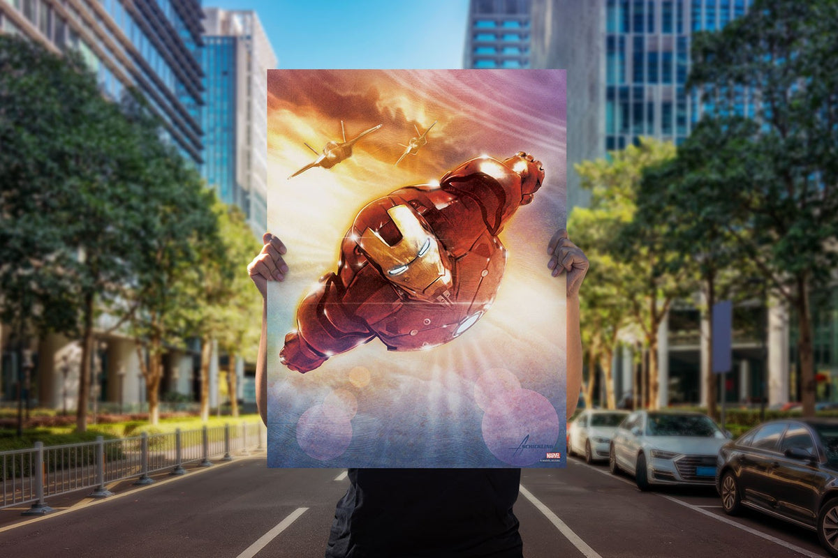Direct Flight Marvel Iron Man (Art Print)
