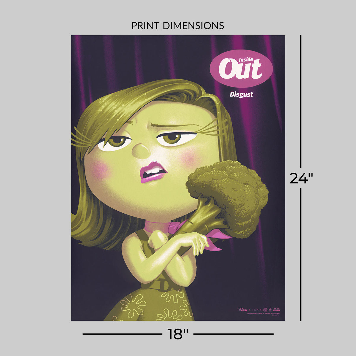 Disgust (Inside Out) Disney (Art Print)
