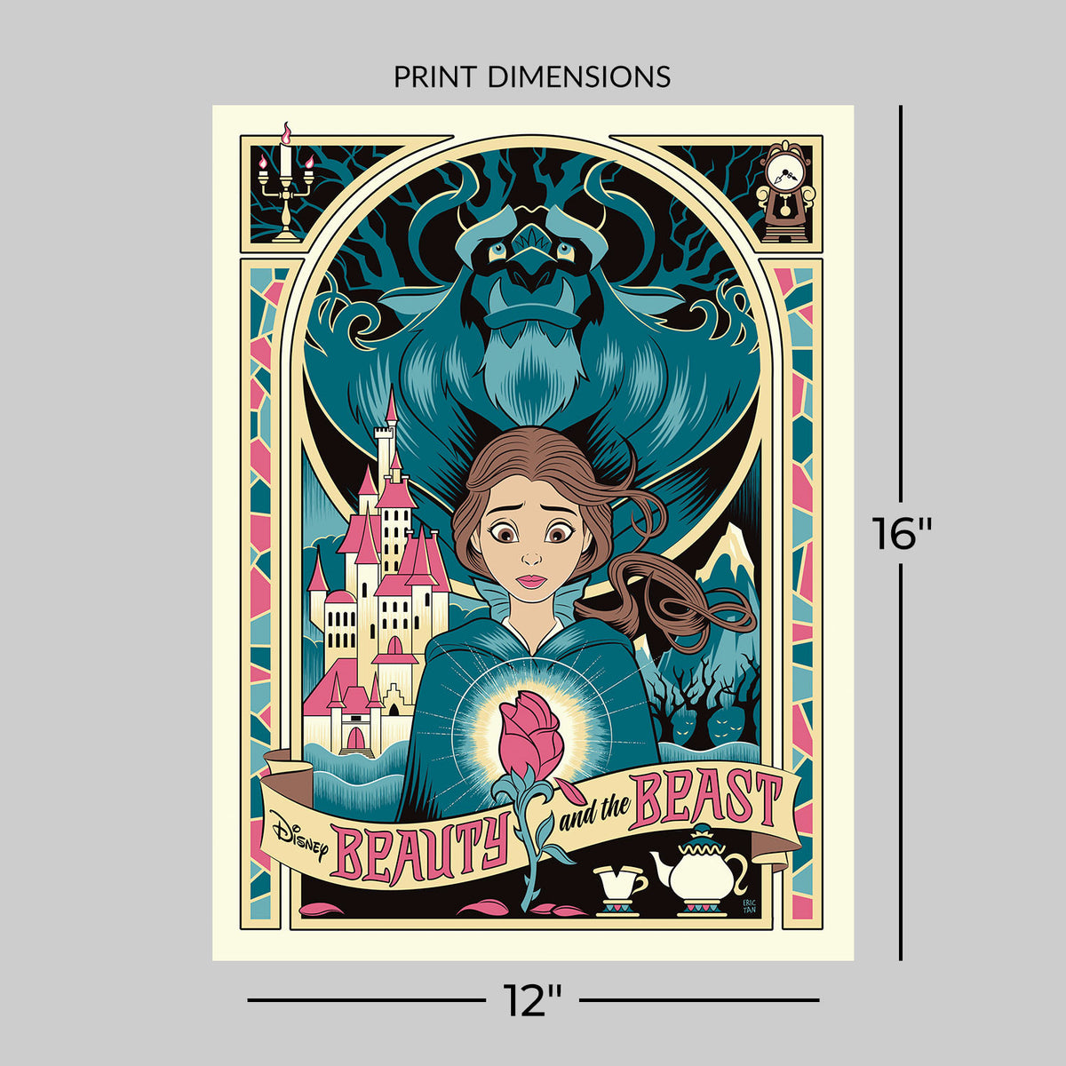 Beauty is Found Within Disney Belle (Art Print)