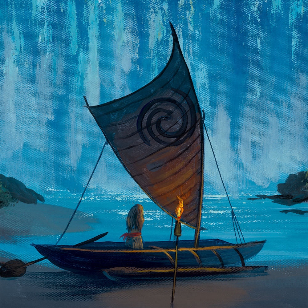 Contemplating the Journey Disney Moana (Art Print)