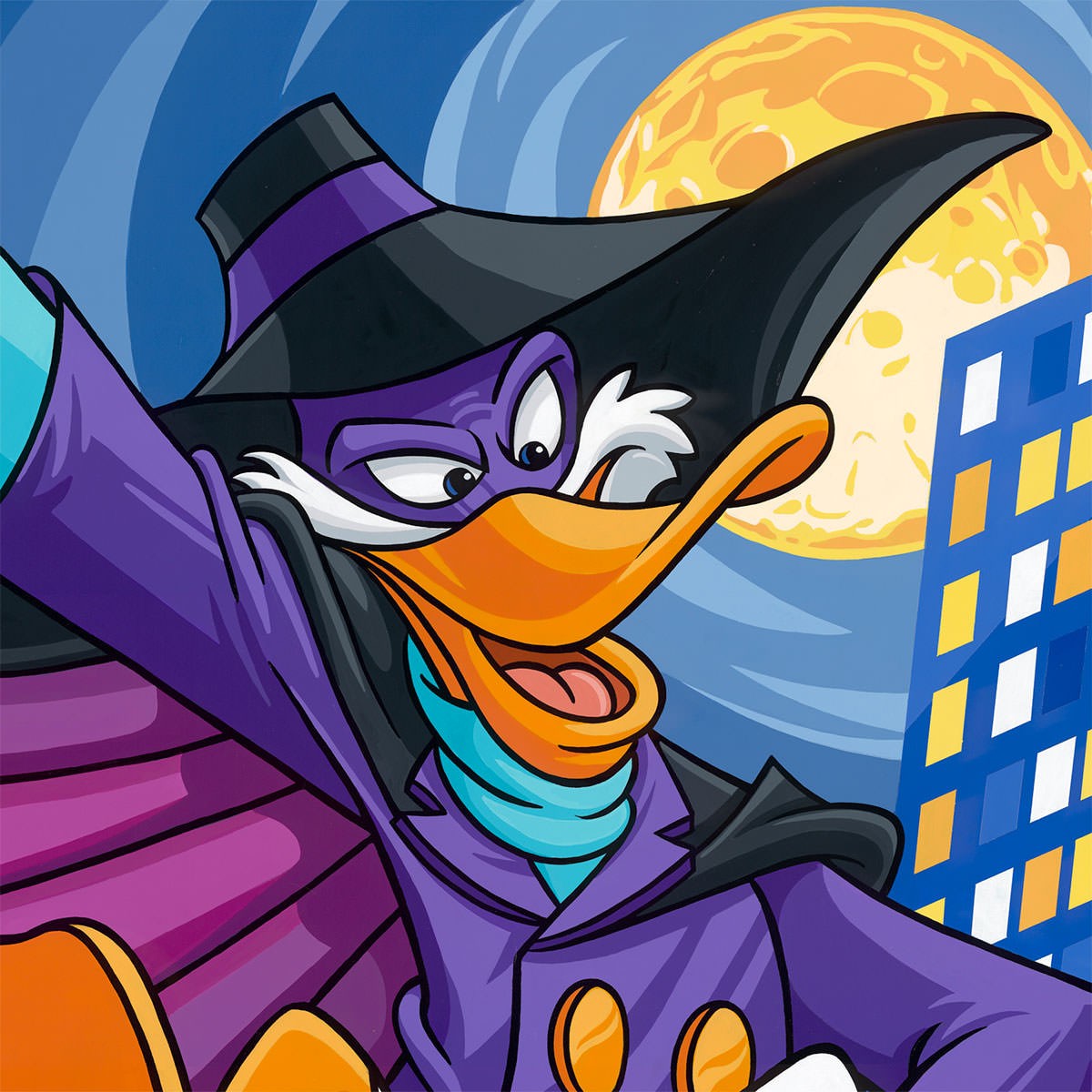 Darkwing on the Case Disney Darkwing Duck (Art Print)