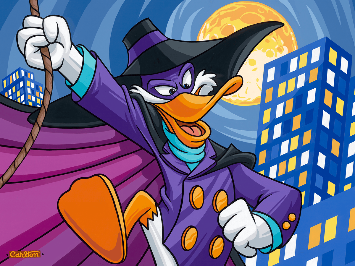 Darkwing on the Case Disney Darkwing Duck (Art Print)