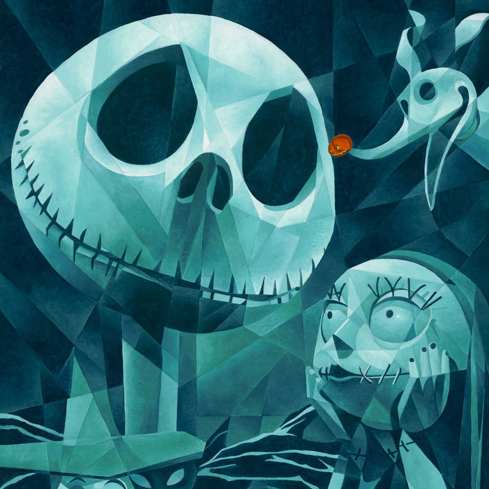Faces of Halloween Town Disney (Art Print)