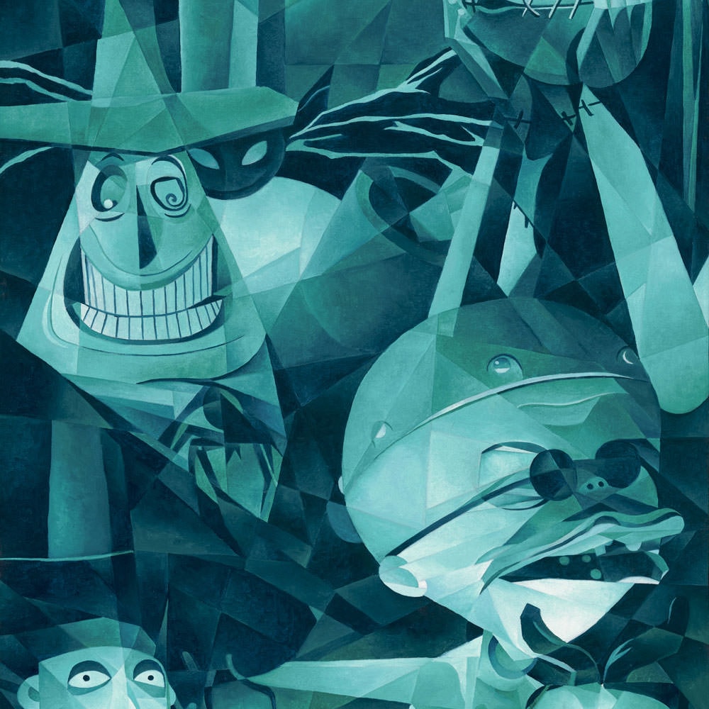 Faces of Halloween Town Disney (Art Print)