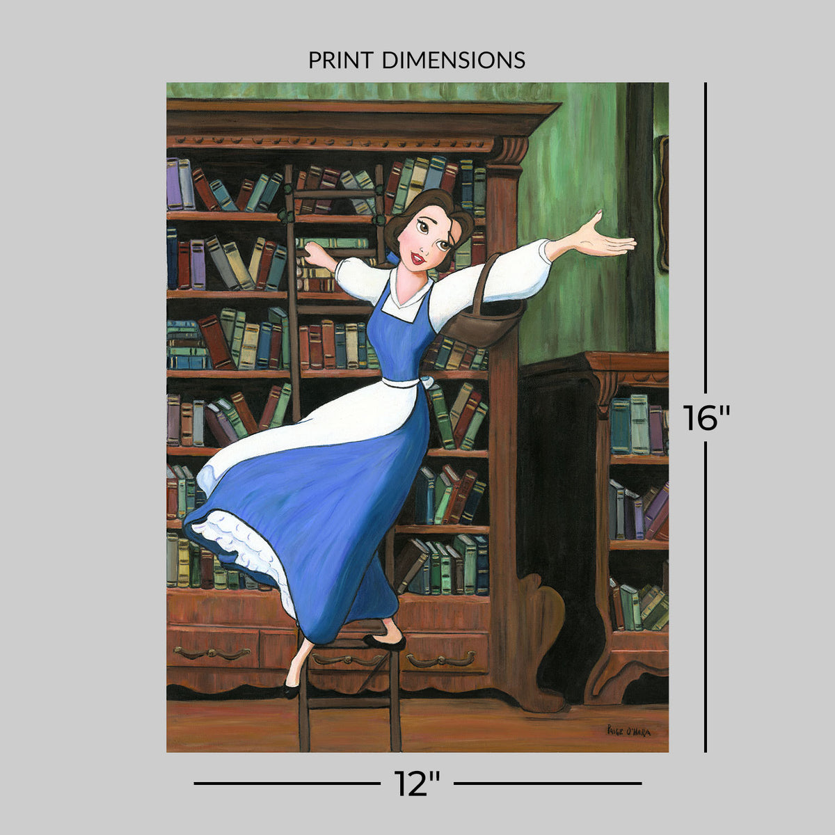 Far Off Places Disney Belle (Art Print)