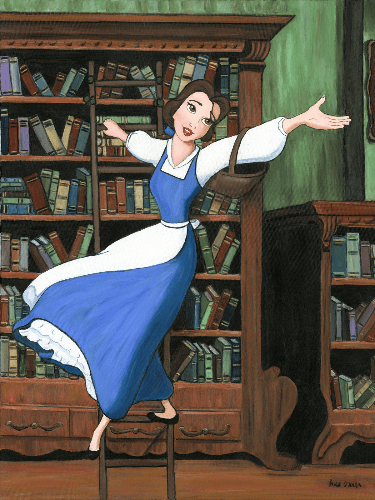 Far Off Places Disney Belle (Art Print)