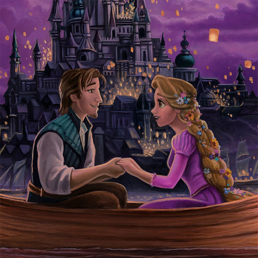 Festival of Lights Disney Rapunzel (Art Print)
