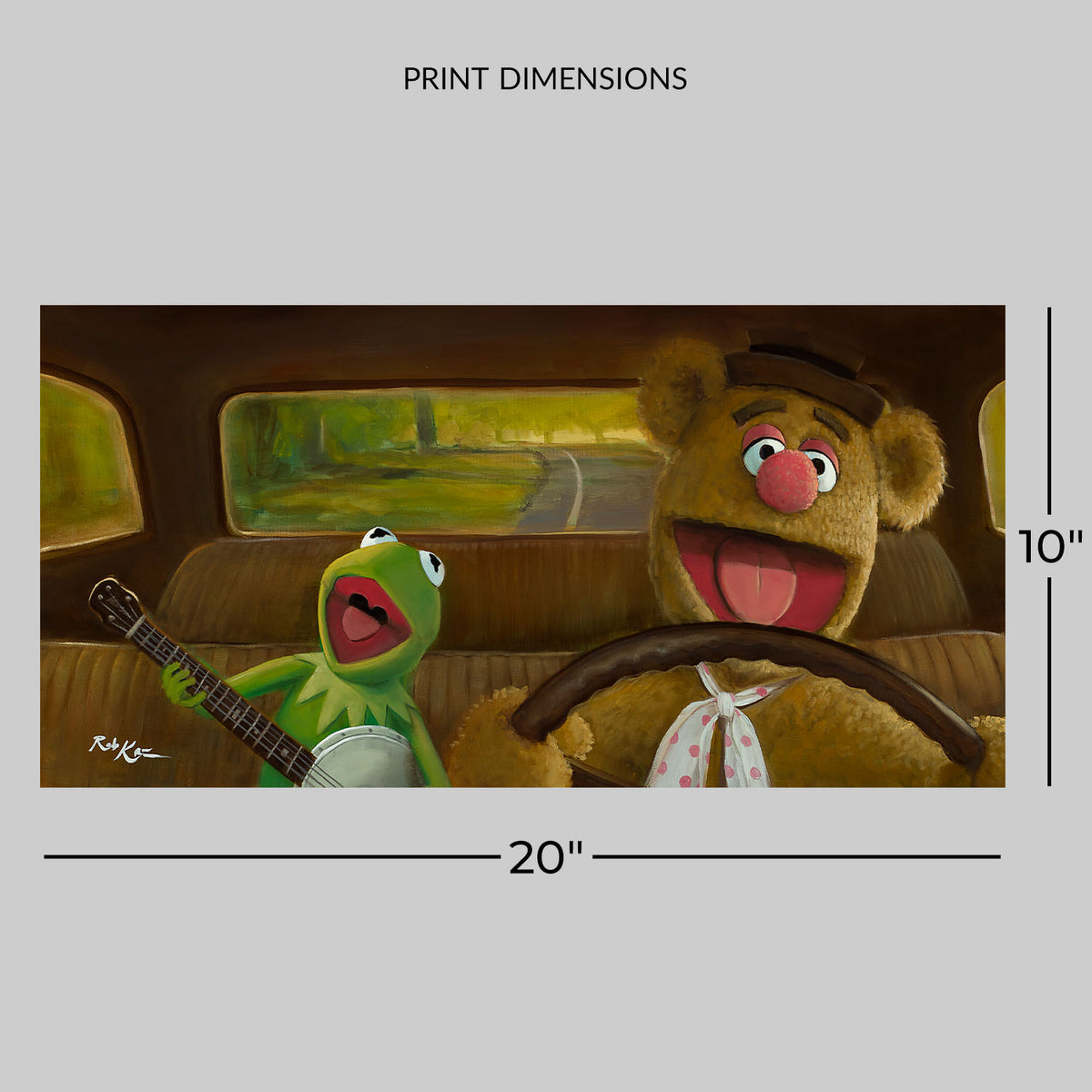 Movin' Right Along Disney (Art Print)