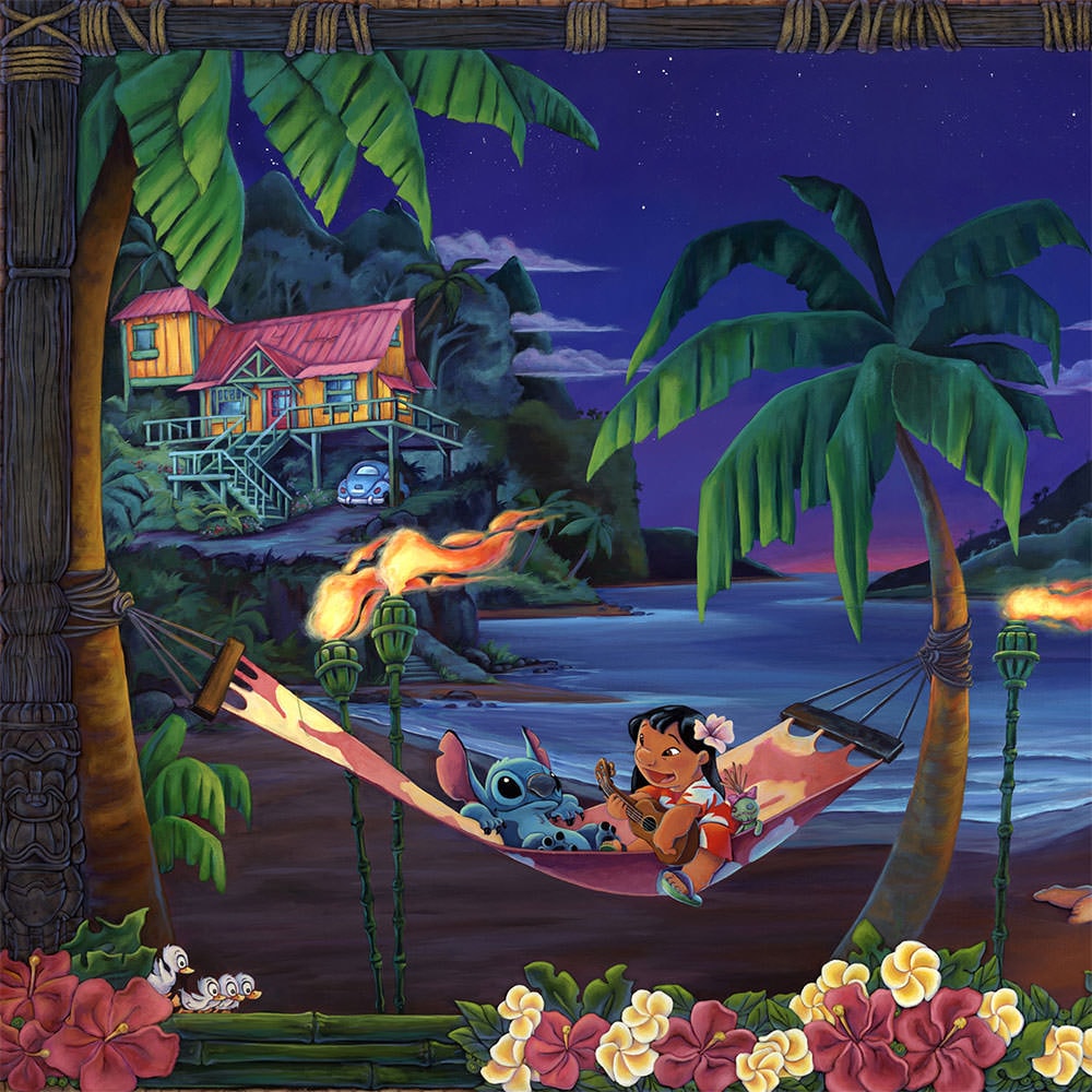 Music in the Air Disney Stitch Lilo (Art Print)