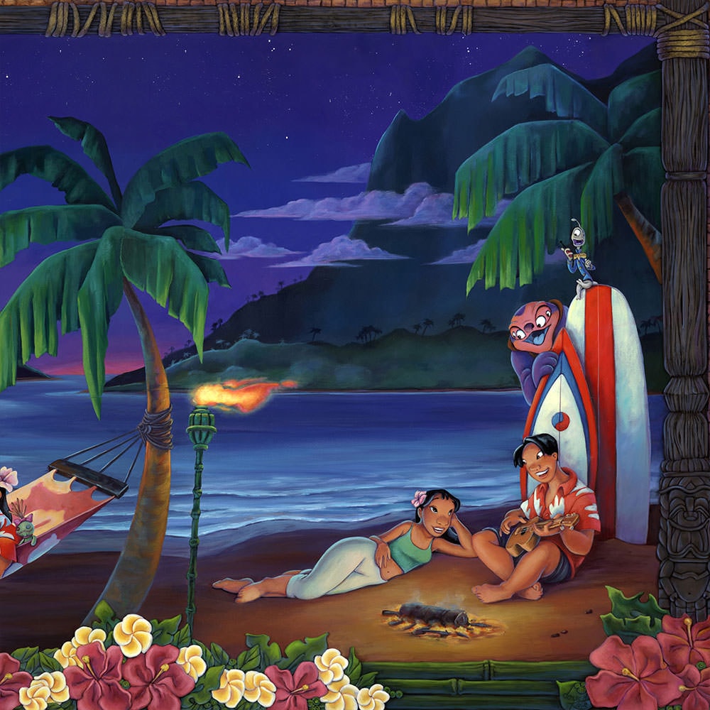 Music in the Air Disney Stitch Lilo (Art Print)