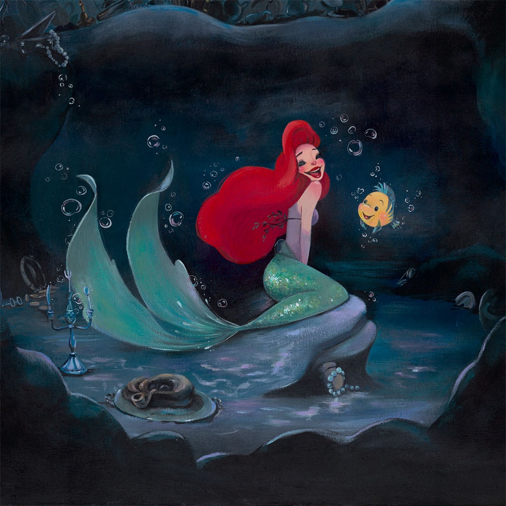 Part of that World Disney Ariel Flounder (Art Print)