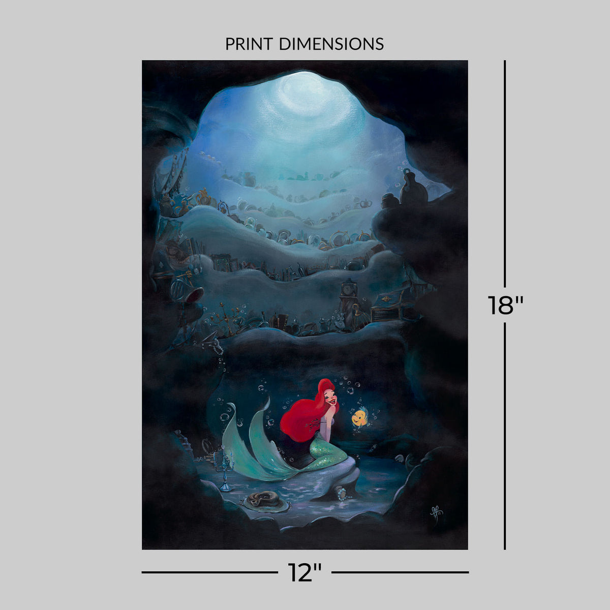 Part of that World Disney Ariel Flounder (Art Print)