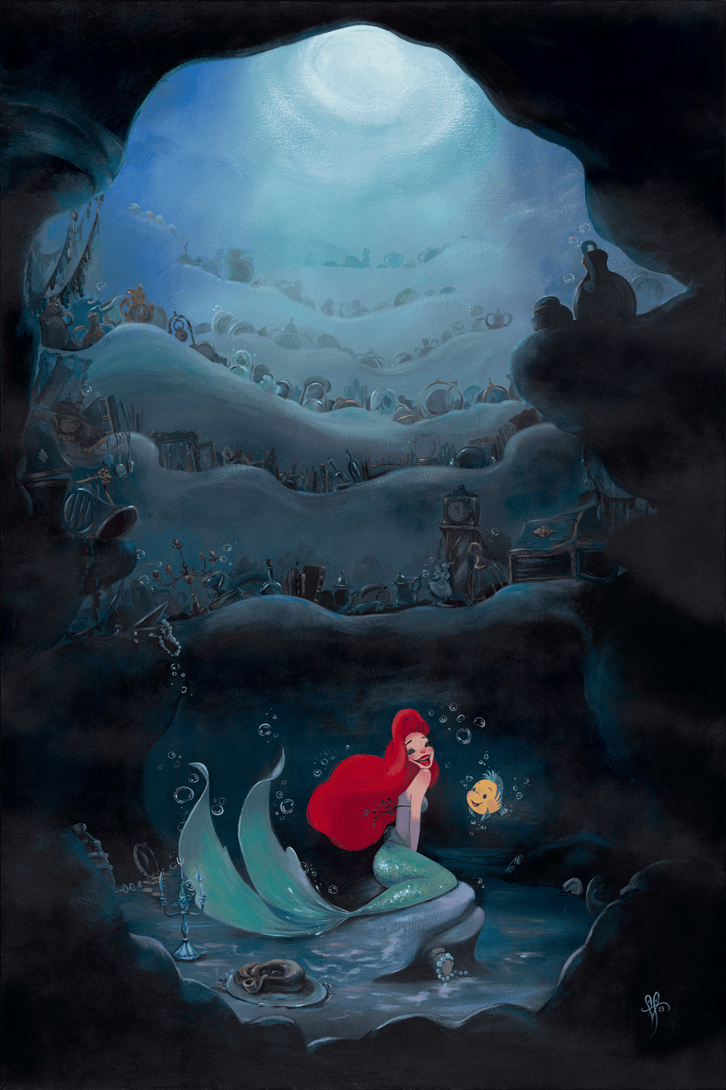 Part of that World Disney Ariel Flounder (Art Print)