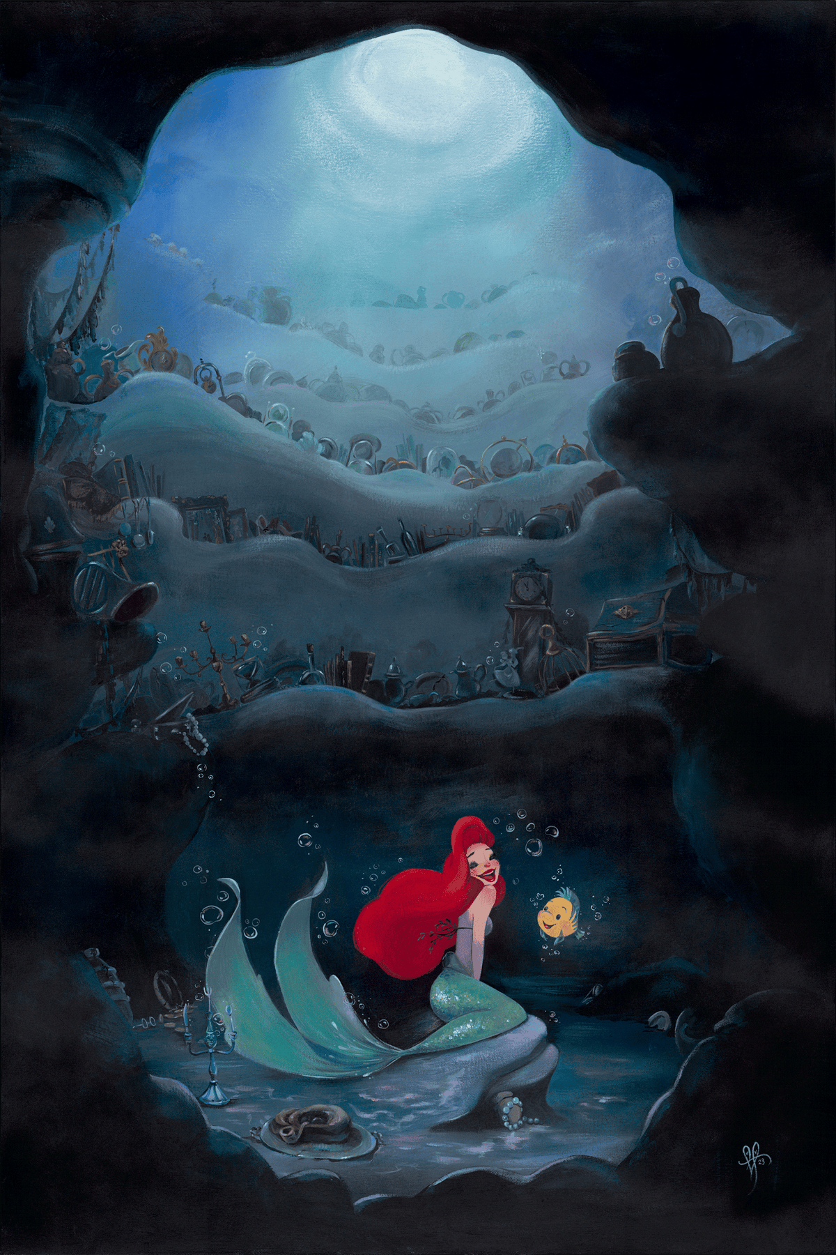 Part of that World Disney Ariel Flounder (Art Print)