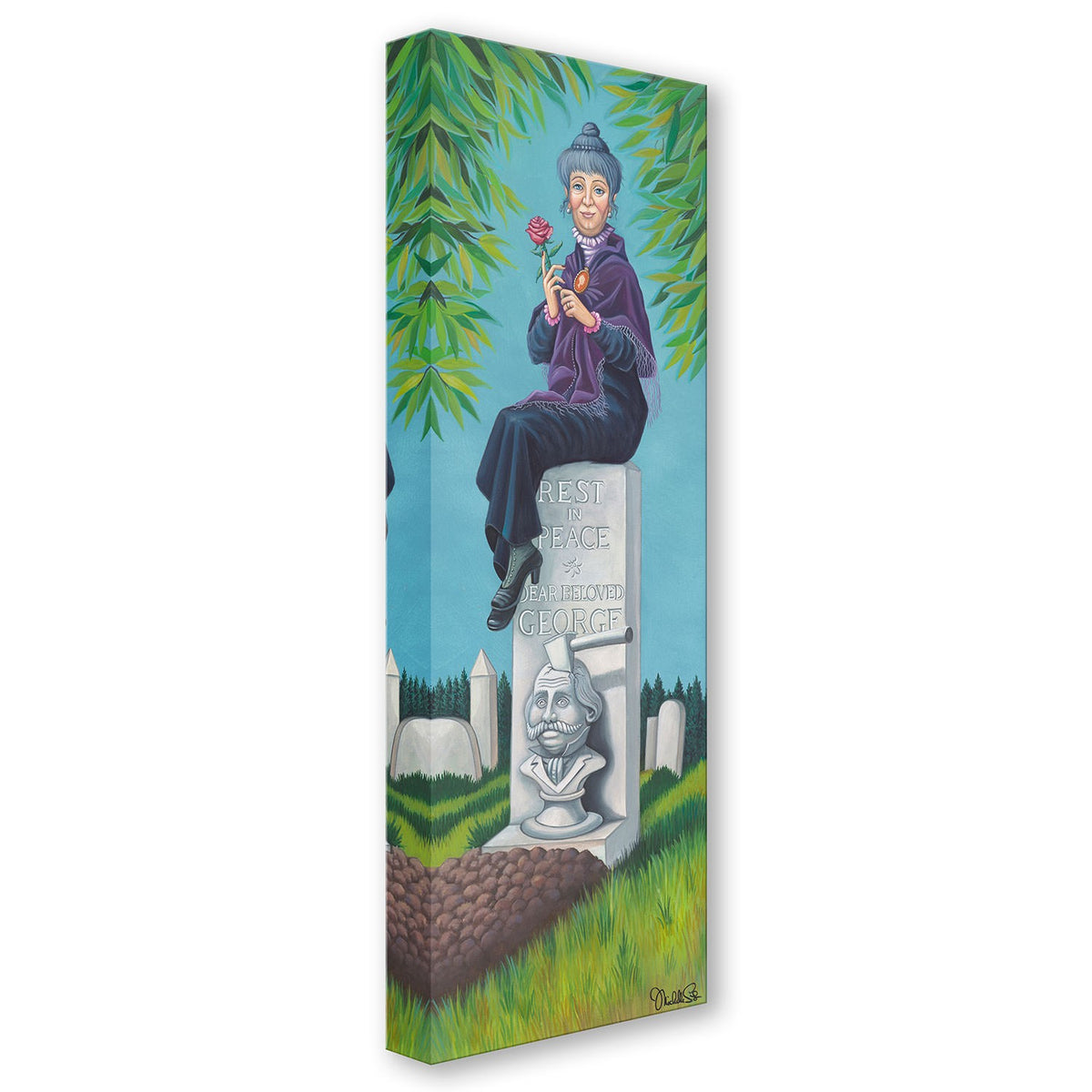 Stretching Portrait: The Black Widow Disney (Art Print)