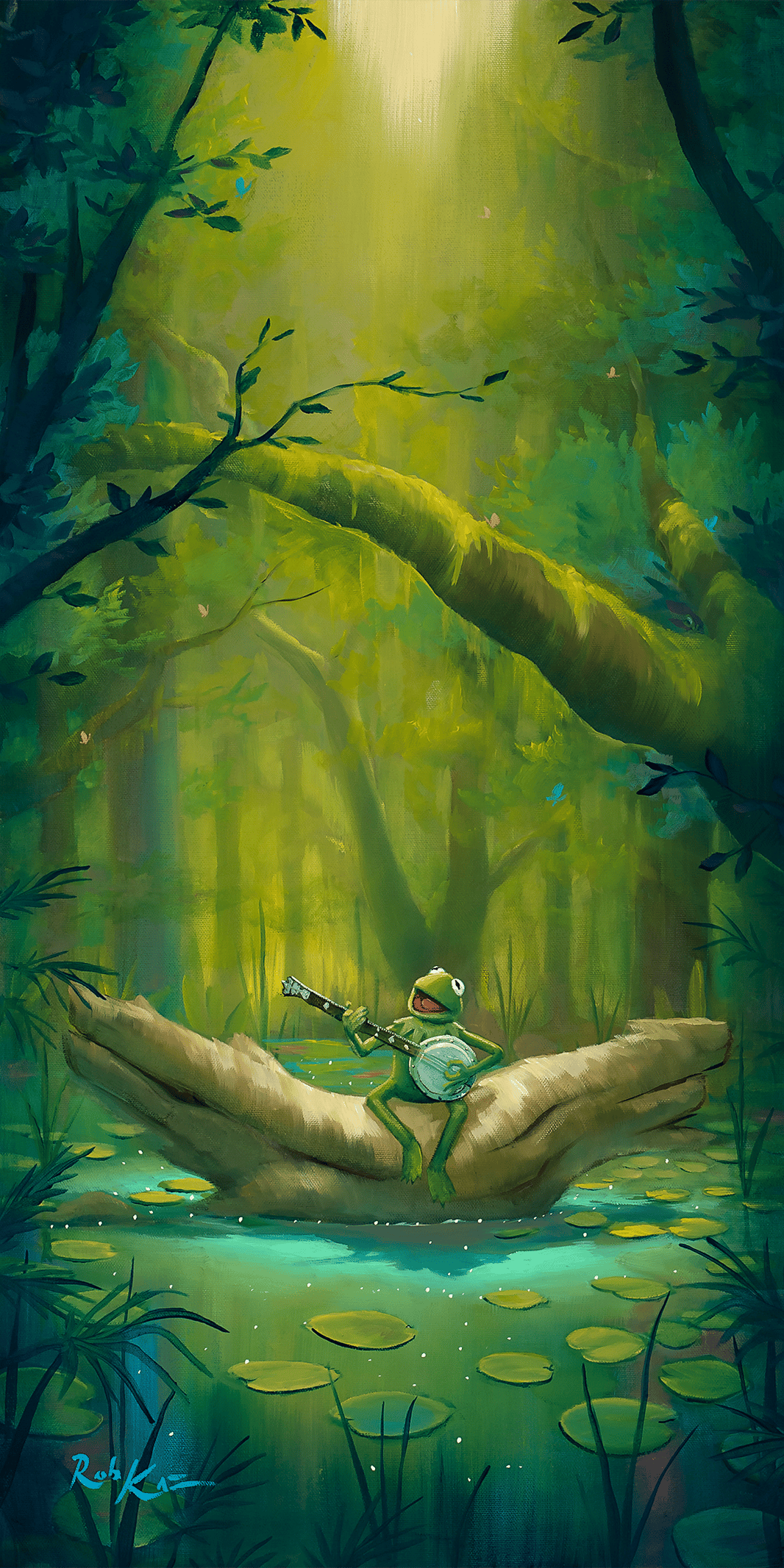 The Dreamers and Me (Signed & Numbered Edition) Disney Kermit the Frog (Art Print)