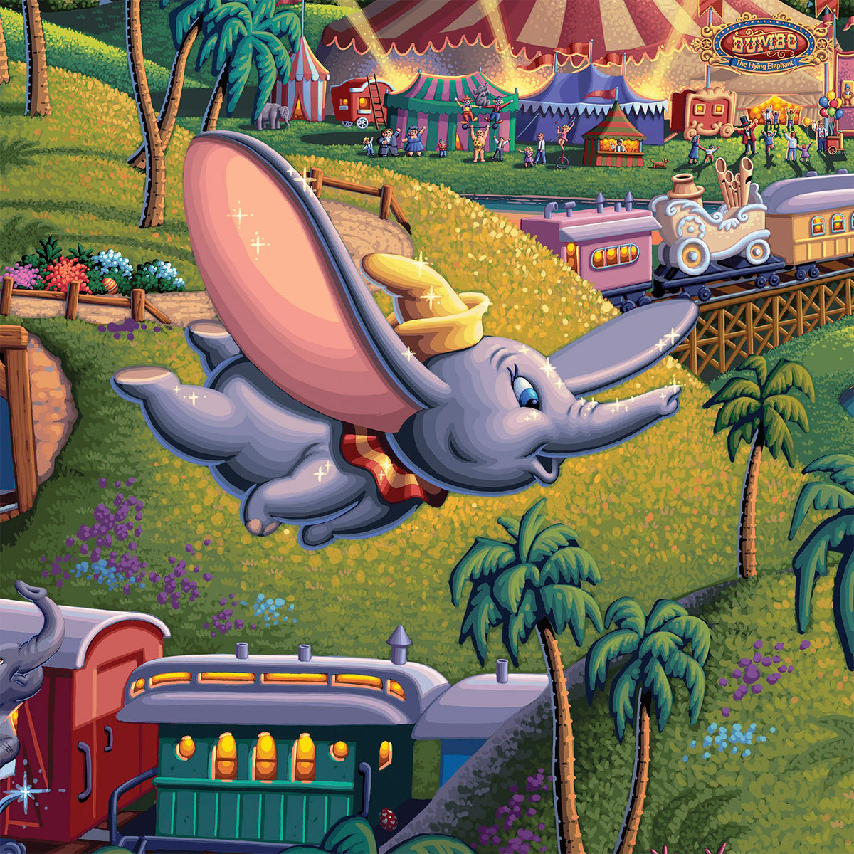 Disney’s Dumbo The Flying Elephant Disney & Pixar (Art Print)