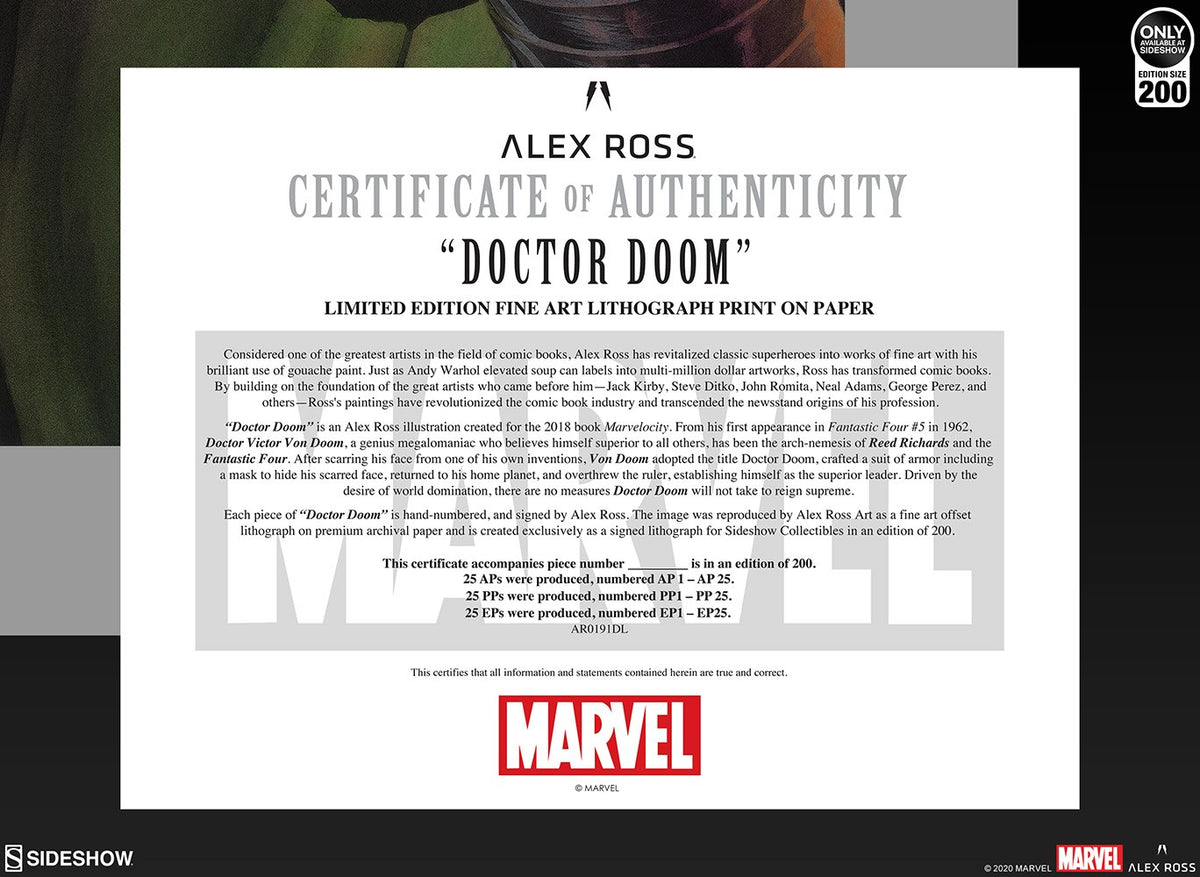 Doctor Doom Marvel (Art Print)