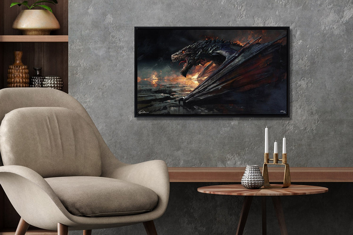 Dragon Cave 2 Greg Rutkowski (Art Print)
