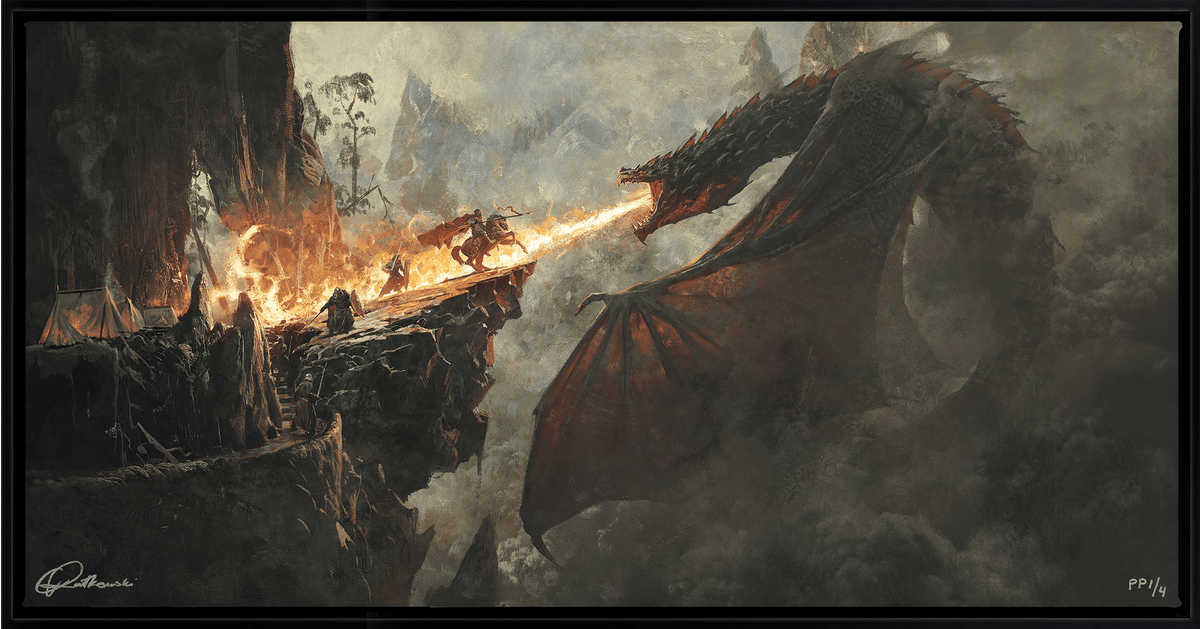 Dragon's Breath 2 Greg Rutkowski (Art Print)