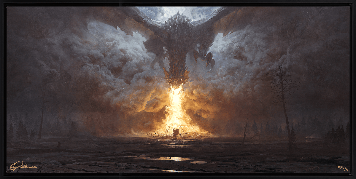 Dragon's Breath Greg Rutkowski (Art Print)
