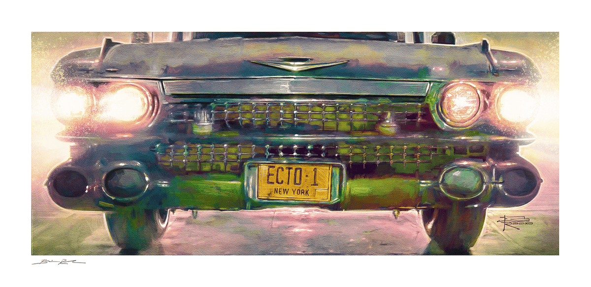 Ecto-1 Ghostbusters (Art Print)