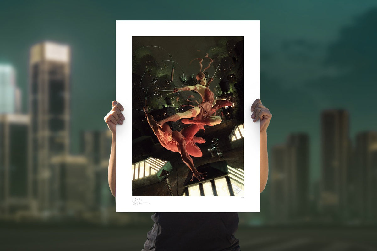 Elektra & Daredevil Marvel Daredevil Elektra (Art Print)