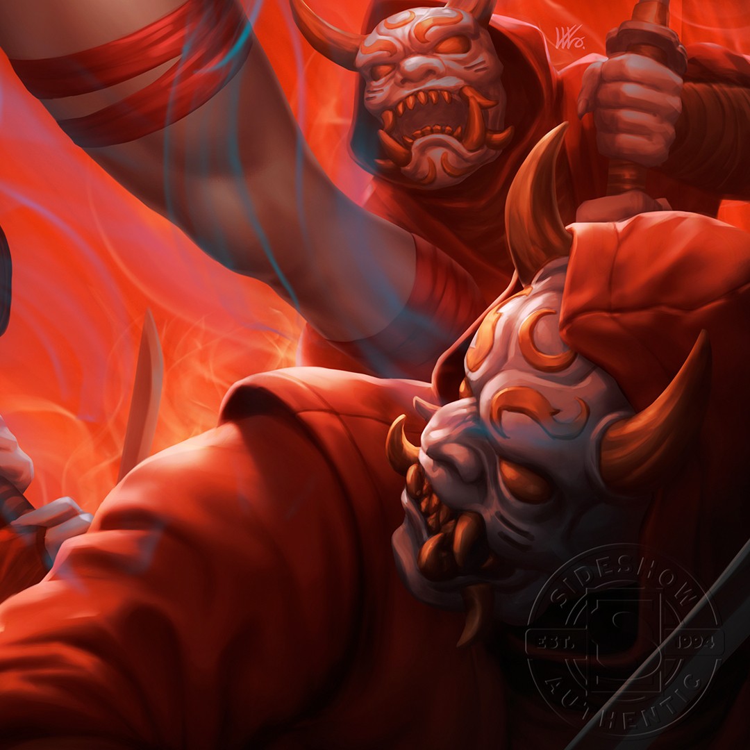 Elektra vs The Hand Marvel (Art Print)