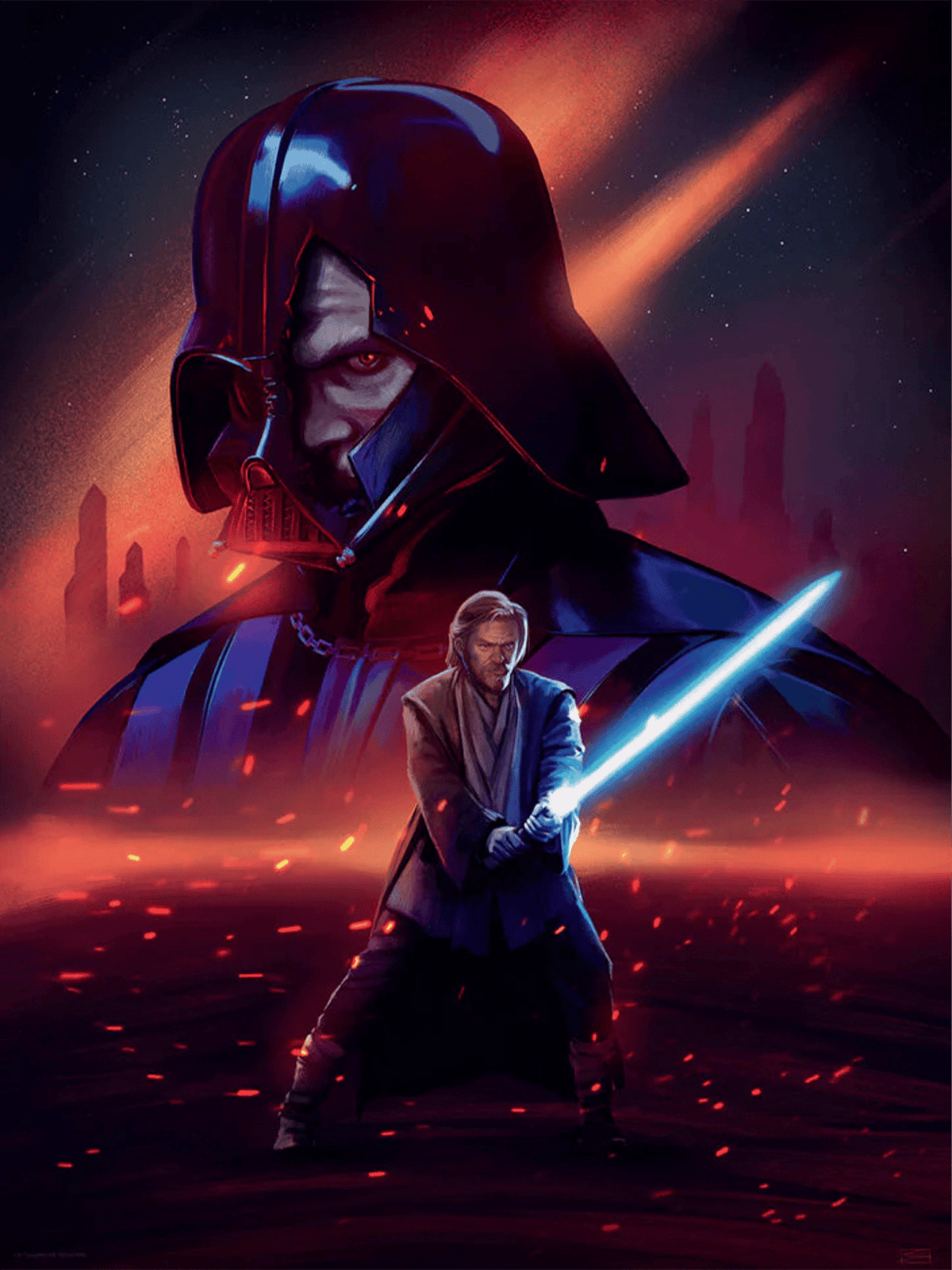 Embers of Masterhood Star Wars (Art Print)