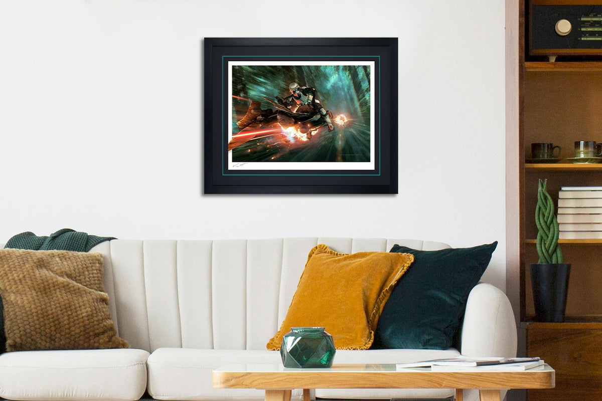 Endor Chase Star Wars Scout Trooper (Art Print)