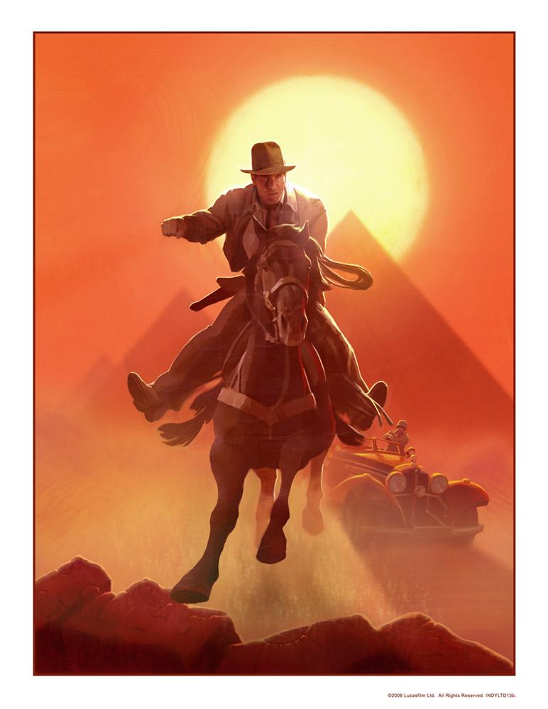 Escape from Atens Tomb Indiana Jones (Art Print)