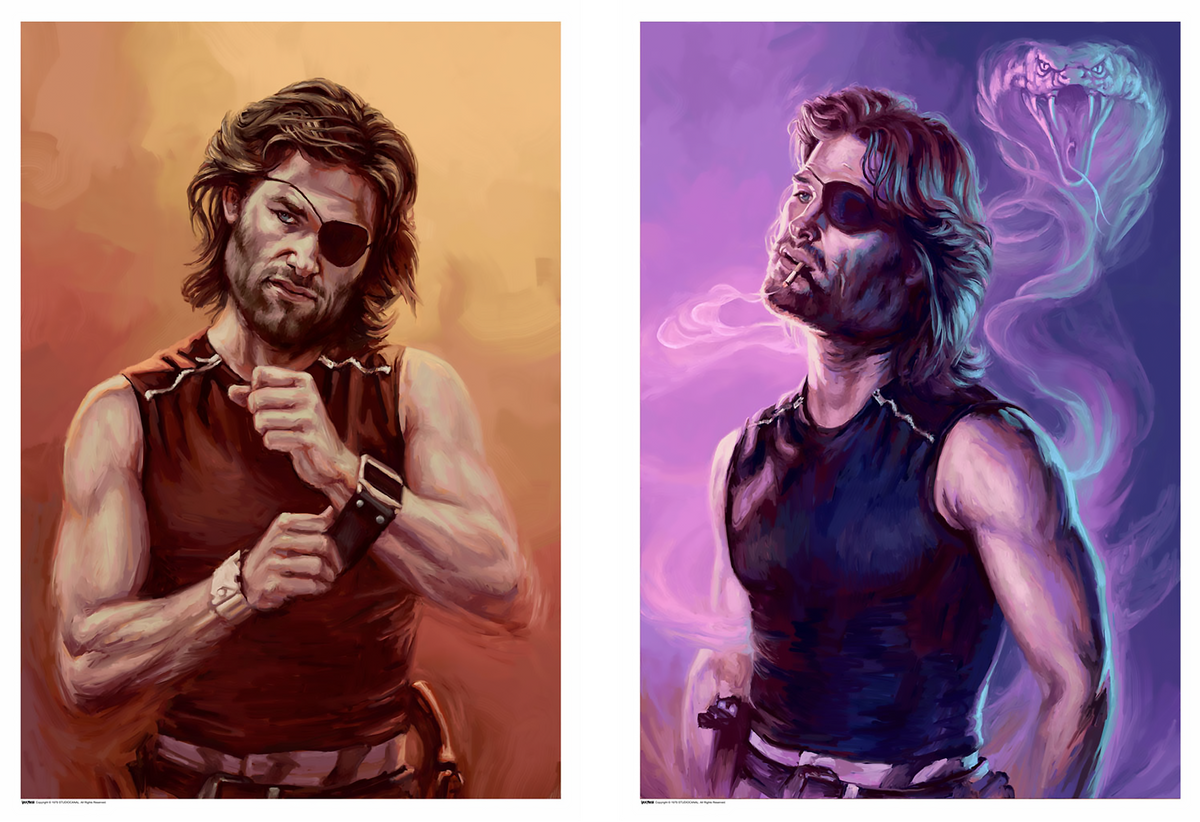 Escape From New York – Snake Plissken Portrait Set (Art Print)