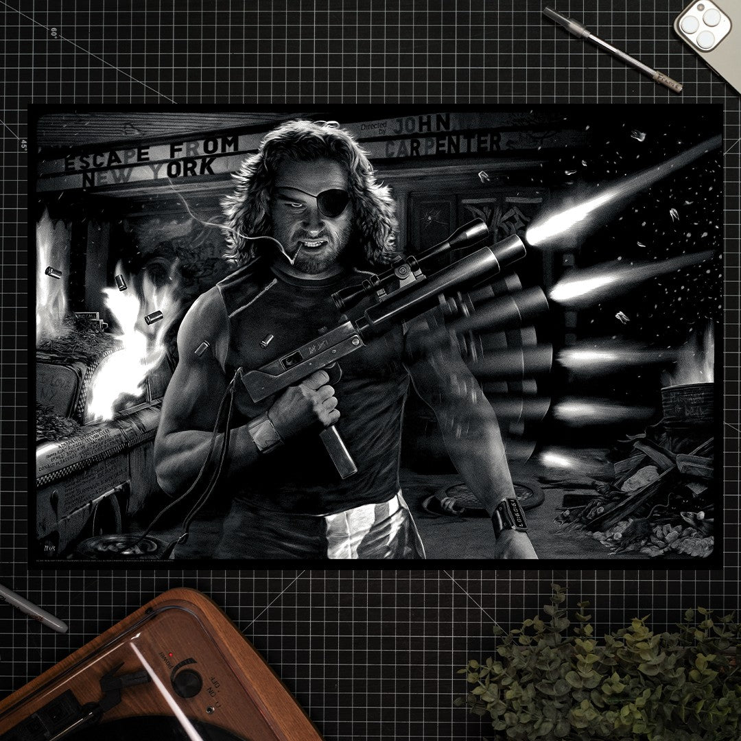 Escape From New York Snake Plissken (Movie Poster)