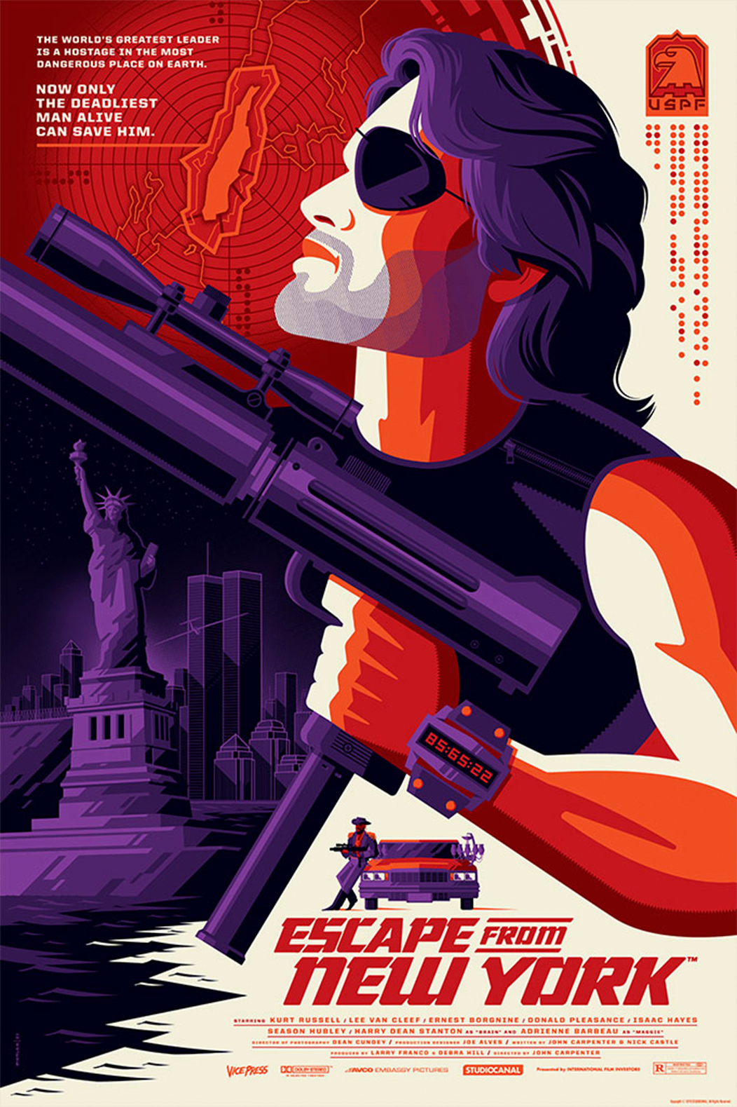 Escape From New York Snake Plissken (Art Print)