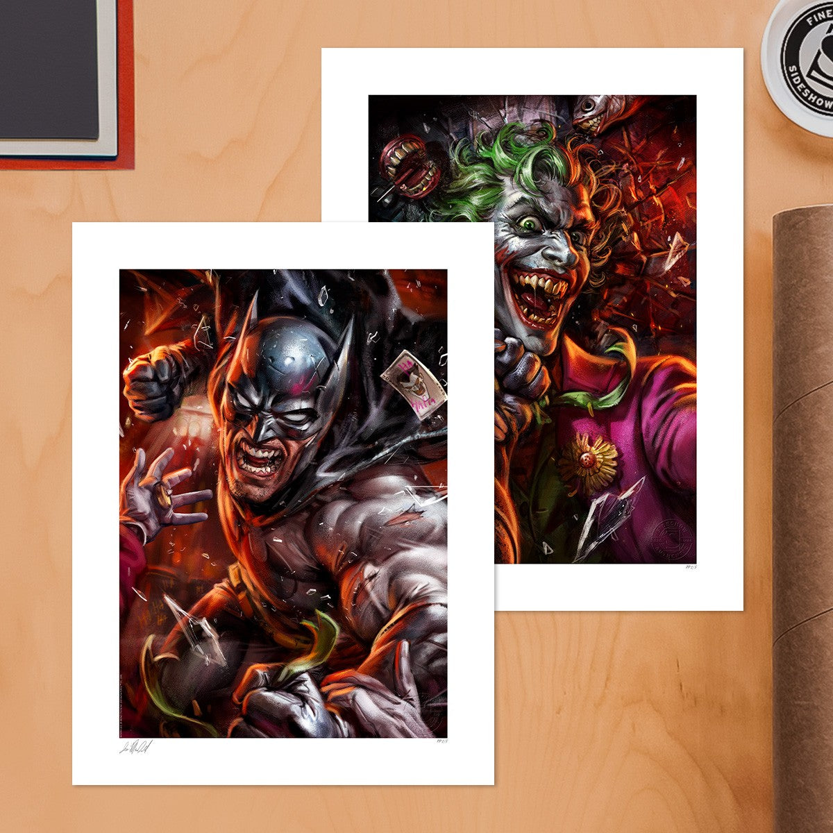Eternal Enemies: Batman vs The Joker DC Batman The Joker (Art Print)