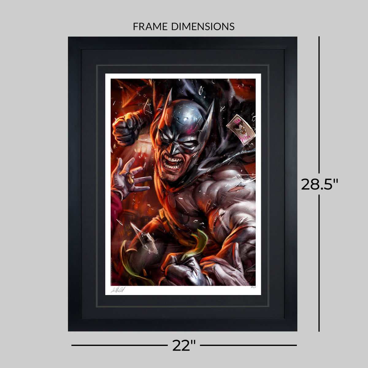 Eternal Enemies: Batman vs The Joker DC Batman The Joker (Art Print)