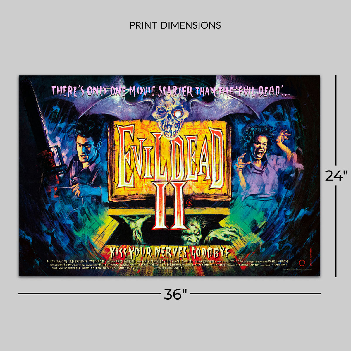 Evil Dead II Ash Williams (Movie Poster)