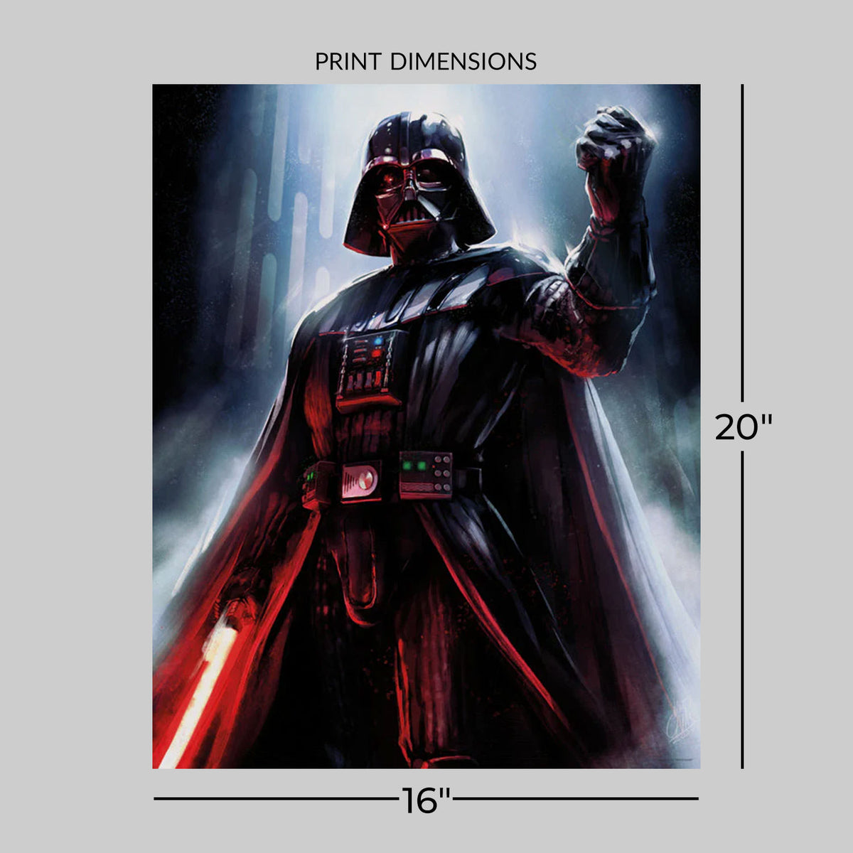 Evil Lord Star Wars Darth Vader (Art Print)