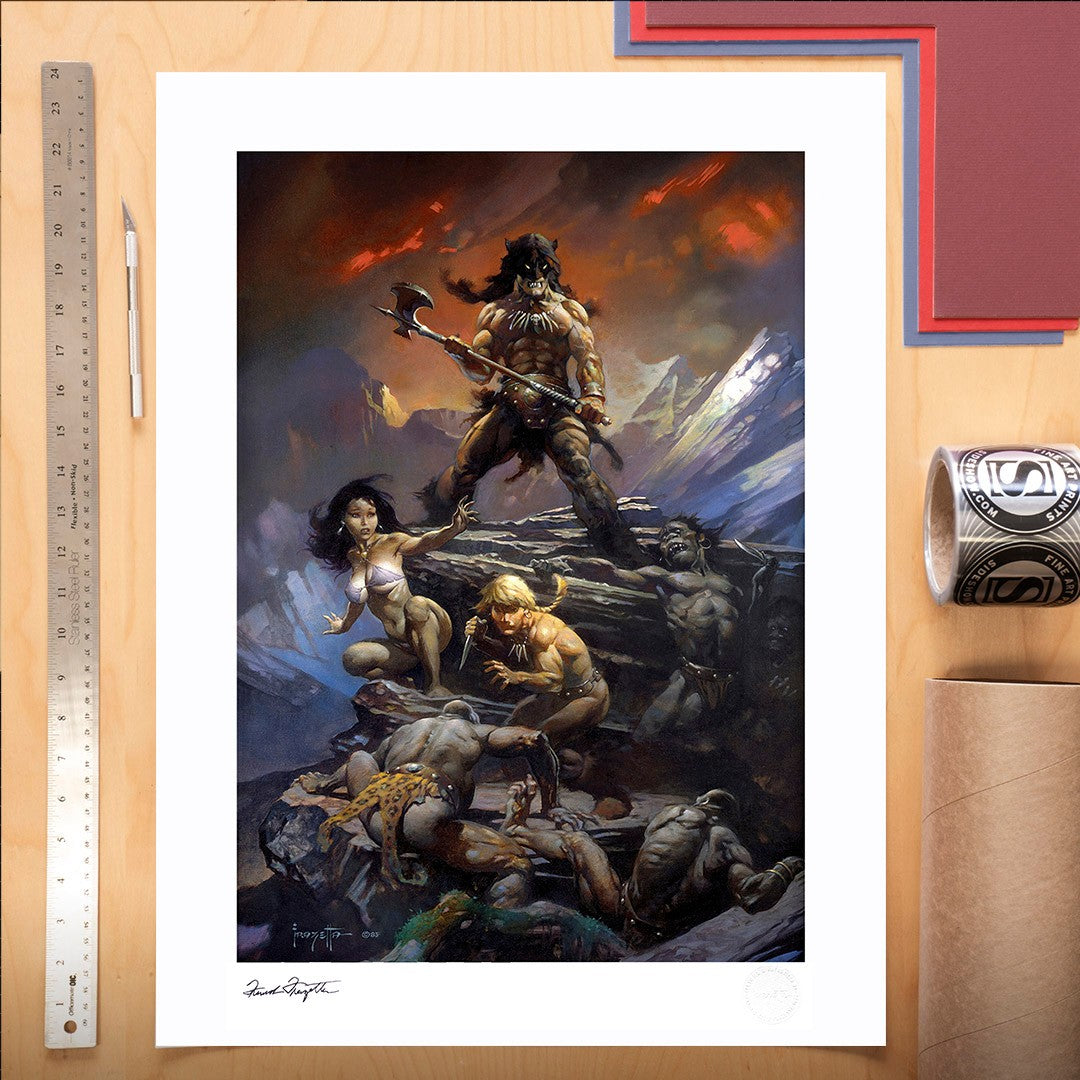 Fire and Ice Frank Frazetta (Art Print)