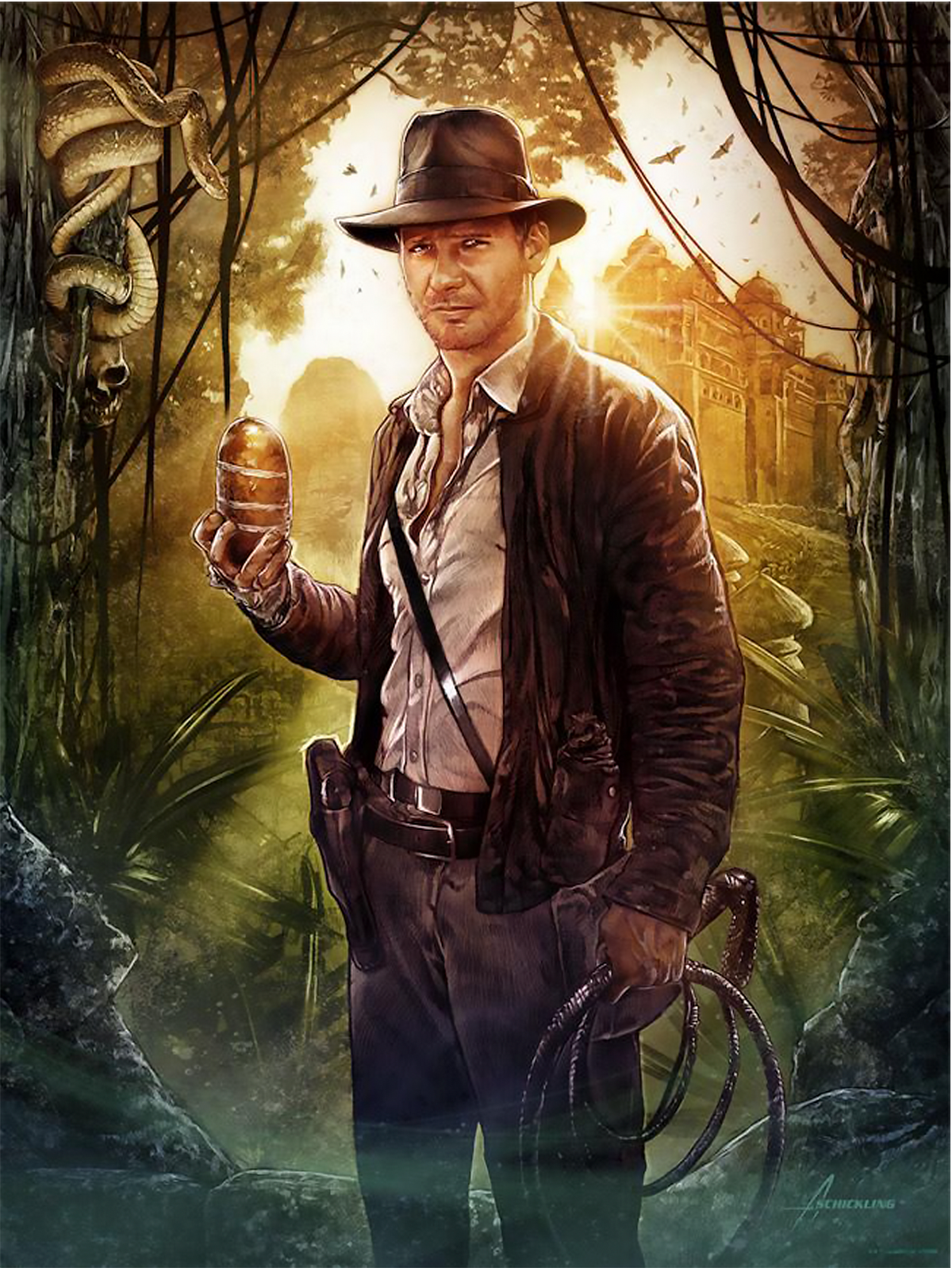 Fortune and Glory Indiana Jones (Art Print)