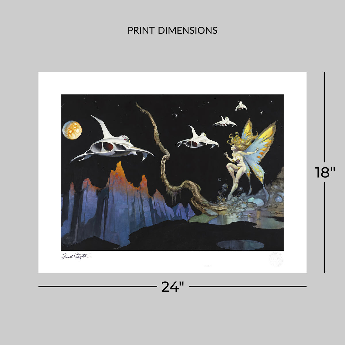 Dream Flight Frank Frazetta (Art Print)