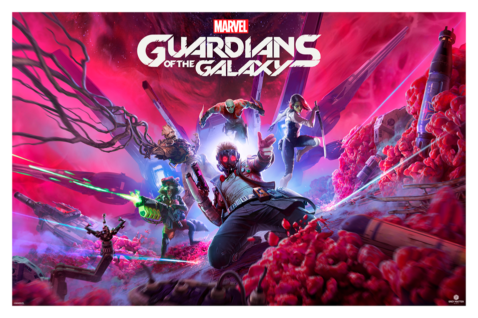 Guardians of the Galaxy (Game Art) Marvel (Art Print)