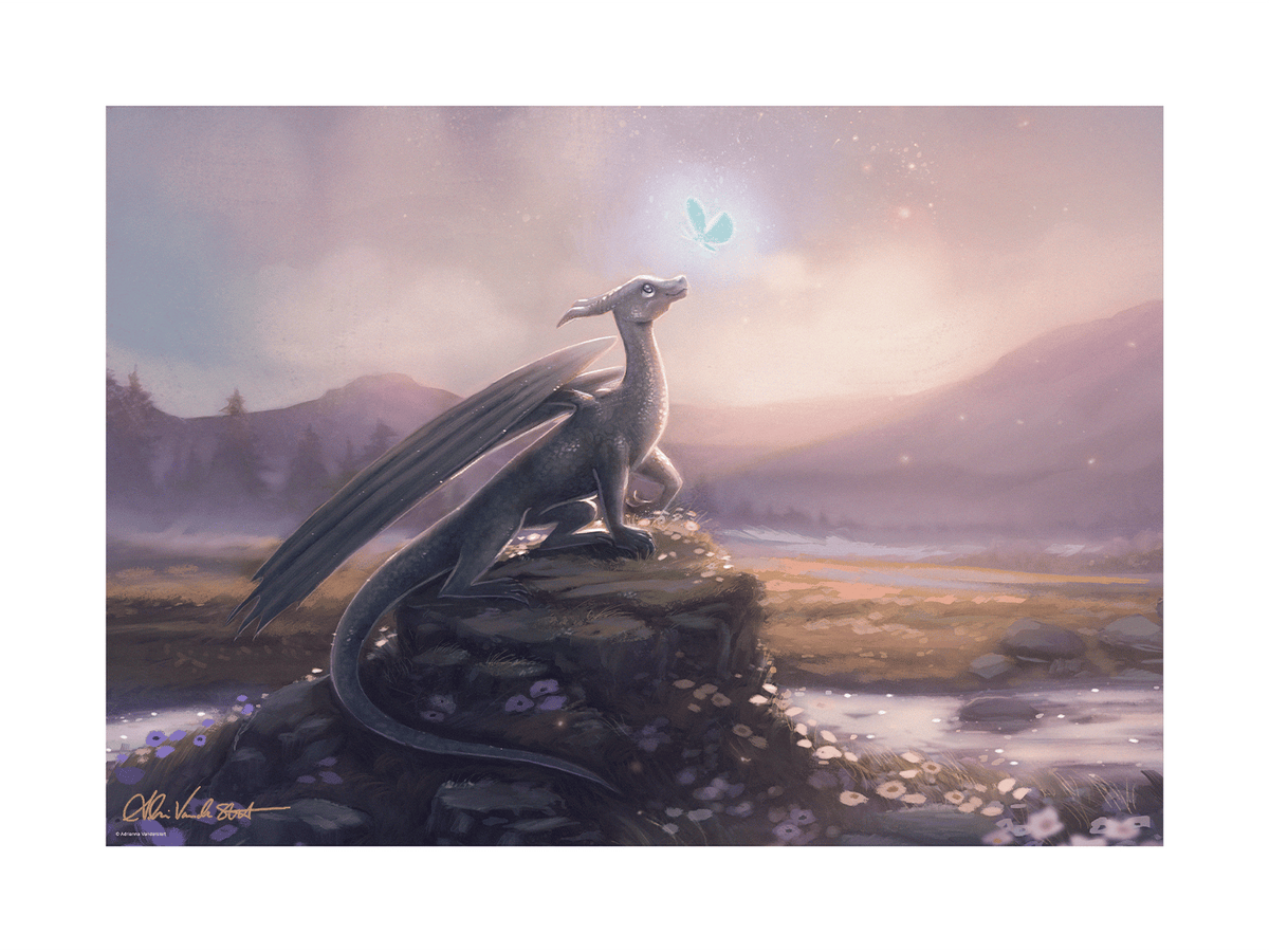 Guiding Light Adrianna Vanderstelt Dragon (Art Print)